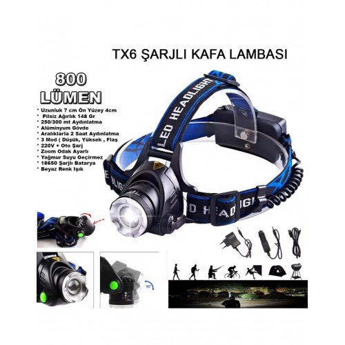 Watton WT-120 Şarjlı Kafa Feneri